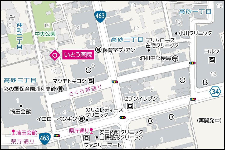 いとう医院の地図