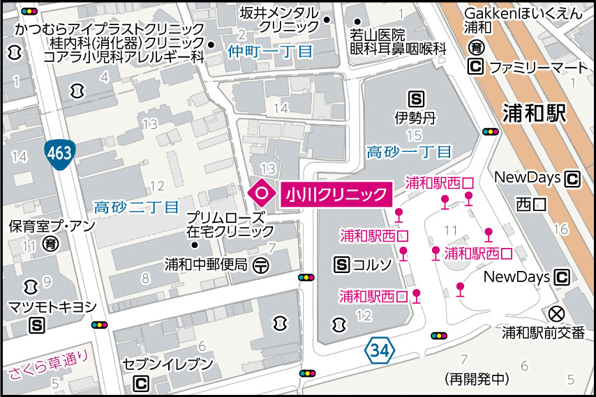 小川クリニックの地図